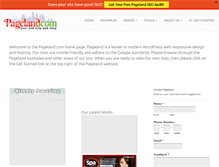 Tablet Screenshot of pageland.com